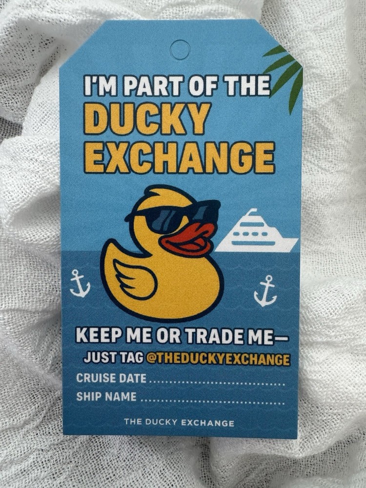6 Quantity Cruise Duck Tags - Ducky Exchange