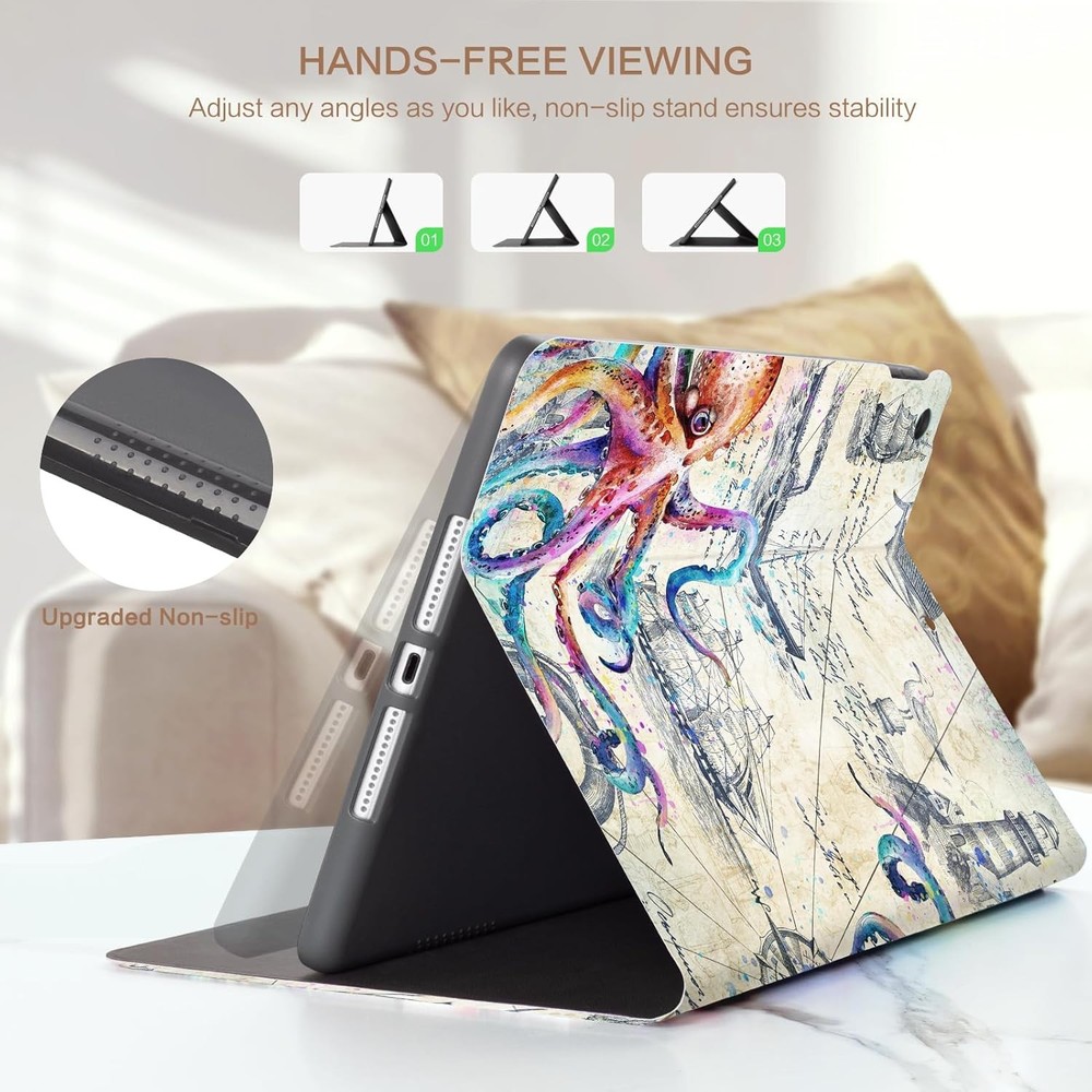 Case for iPad 10.2 (9th Gen) - Multi-Angle Viewing, Slim Protective Cover