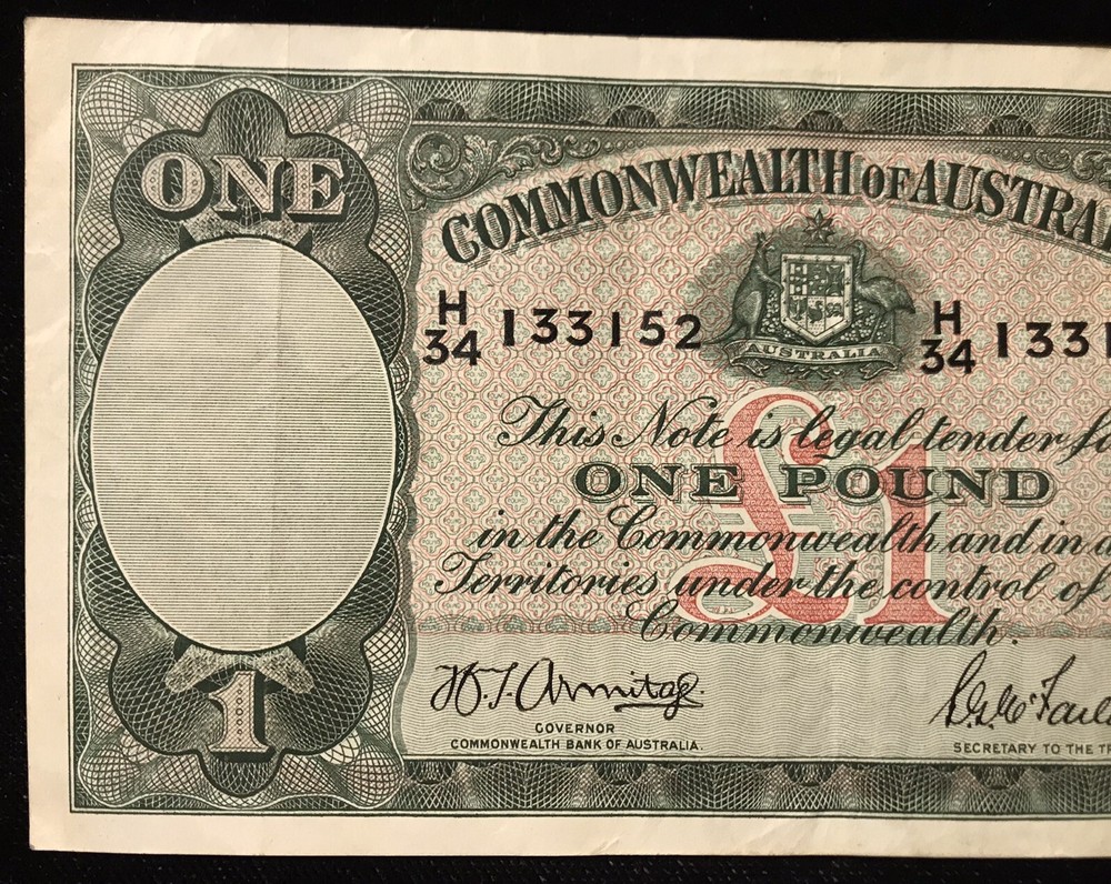 1942 1 Pound Australia - Armitage McFarlane - Nice Example P-26b - CA661