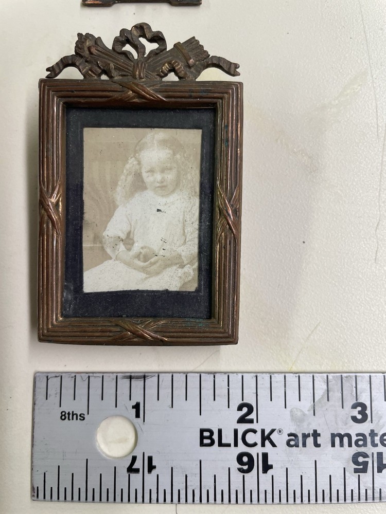 Five Vintage Enameled Metal Mini-frames.
