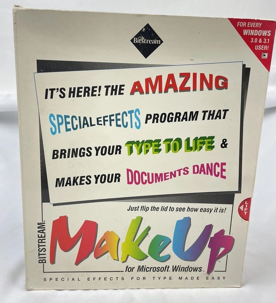 Bitstream Makeup For Microsoft Windows Special Effects For Type Made Easy 1992