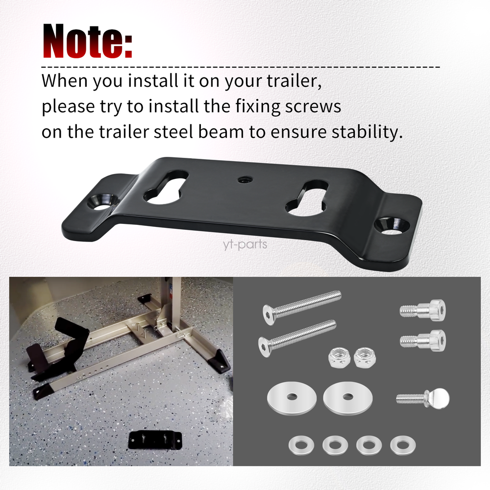 TK-3000 Motorcycle Trailer Stop Adapter Kit For Chock Pit-Stop Wheel System