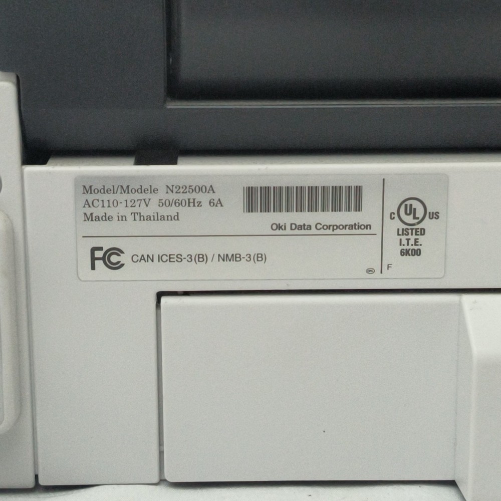 Oki B412 N22500A Networkable Duplex Monochrome Laser Printer W/ Cord