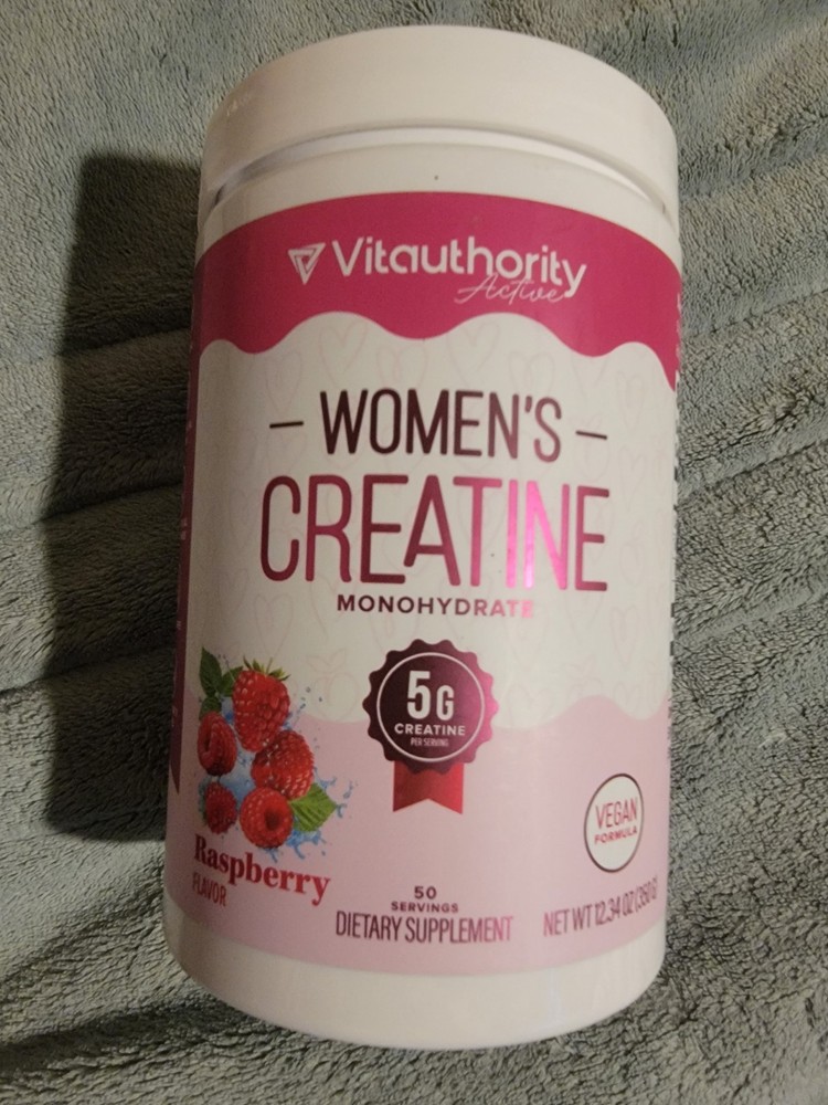 Womens Micronized Creatine Monohydrate Powder 5g Muscle Growth Support Raspberry