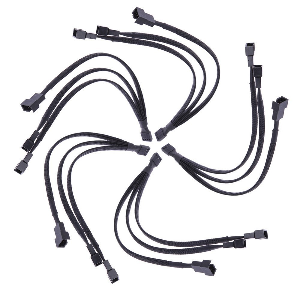 CPU 4PIN PWM 1 to 3 adapter Network Cable 30CM Cooling Fan Conversion Cable