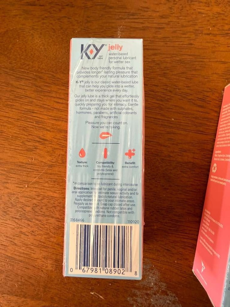 KY Jelly lubricant 2 oz (2 PACK)