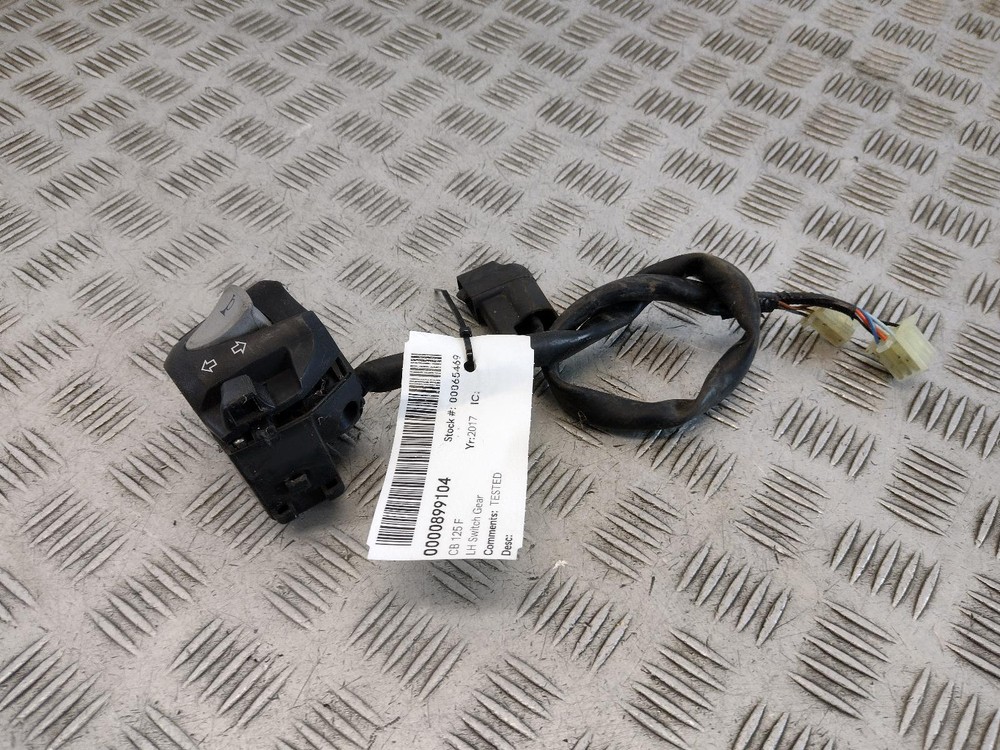 2017 HONDA CB 125 F Left Hand Switch Gear