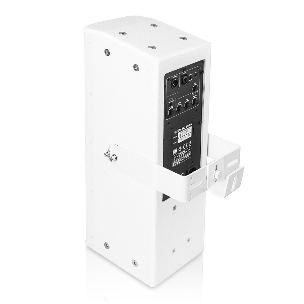 Sound Town Powered Wall-Mount Column Line Array Speaker 2x5",White (CARPO-K3WPW)