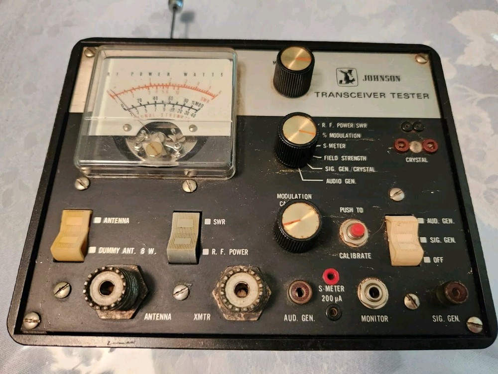 Vintage Johnson Portable Transceiver Tester Untested