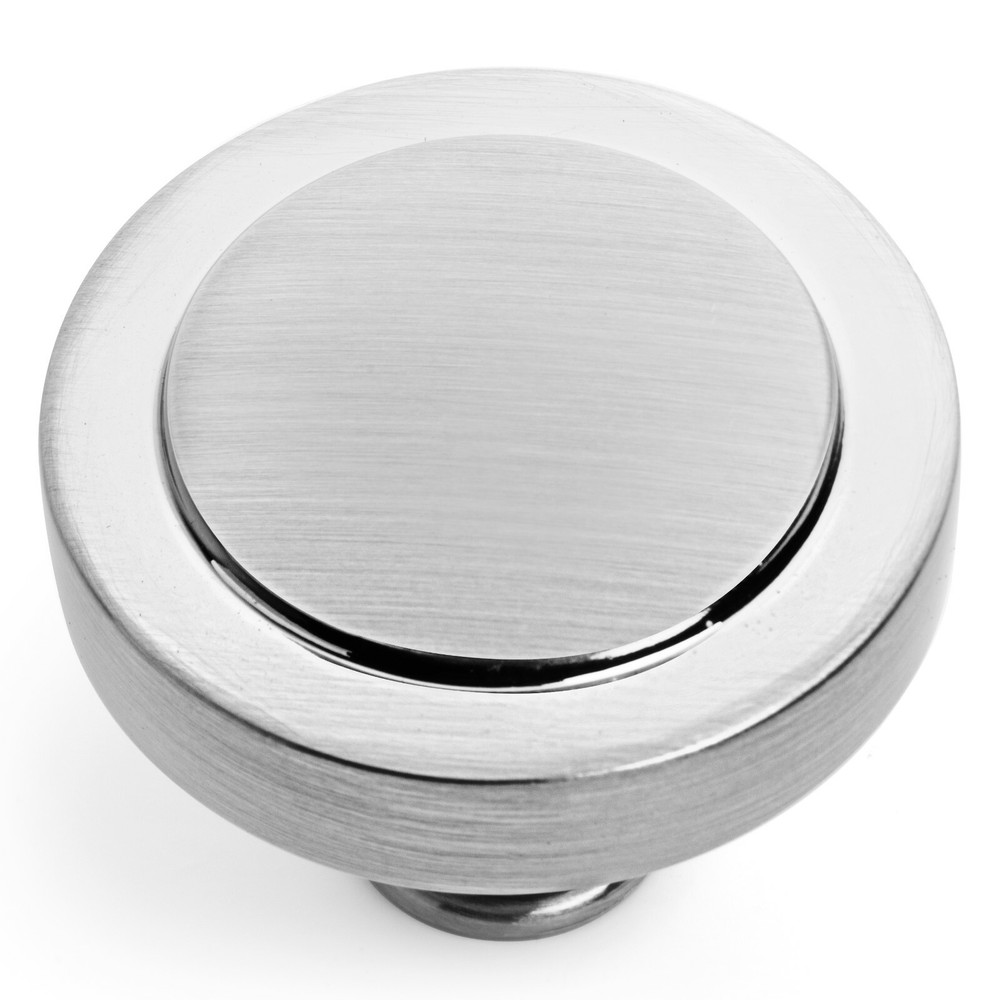 Cosmas Satin Nickel Round Cabinet Knobs #8101SN