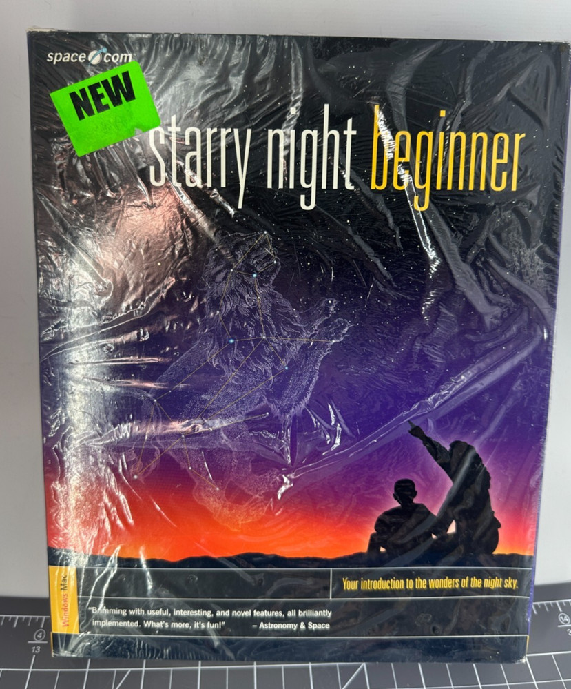Starry Night Beginner Software Windows McIntosh PC CD-ROM (2000) New Sealed