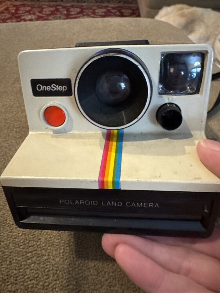 Polaroid One Step Rainbow Land Camera Discolored Untested (TD)