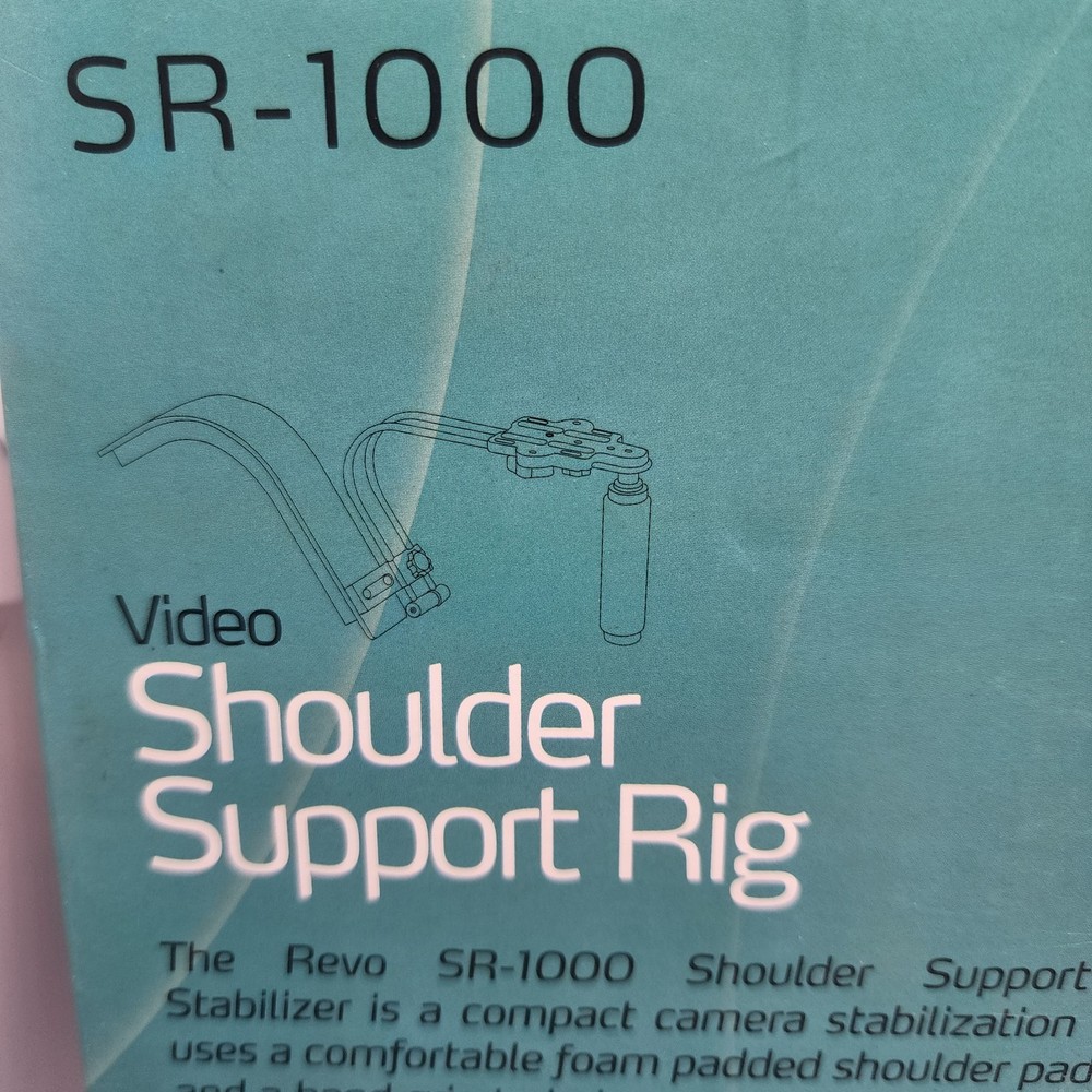 Revo SR-1000 Video Shoulder Support Rig New Open Box COMPLETE. Maroon Red 2.25lb