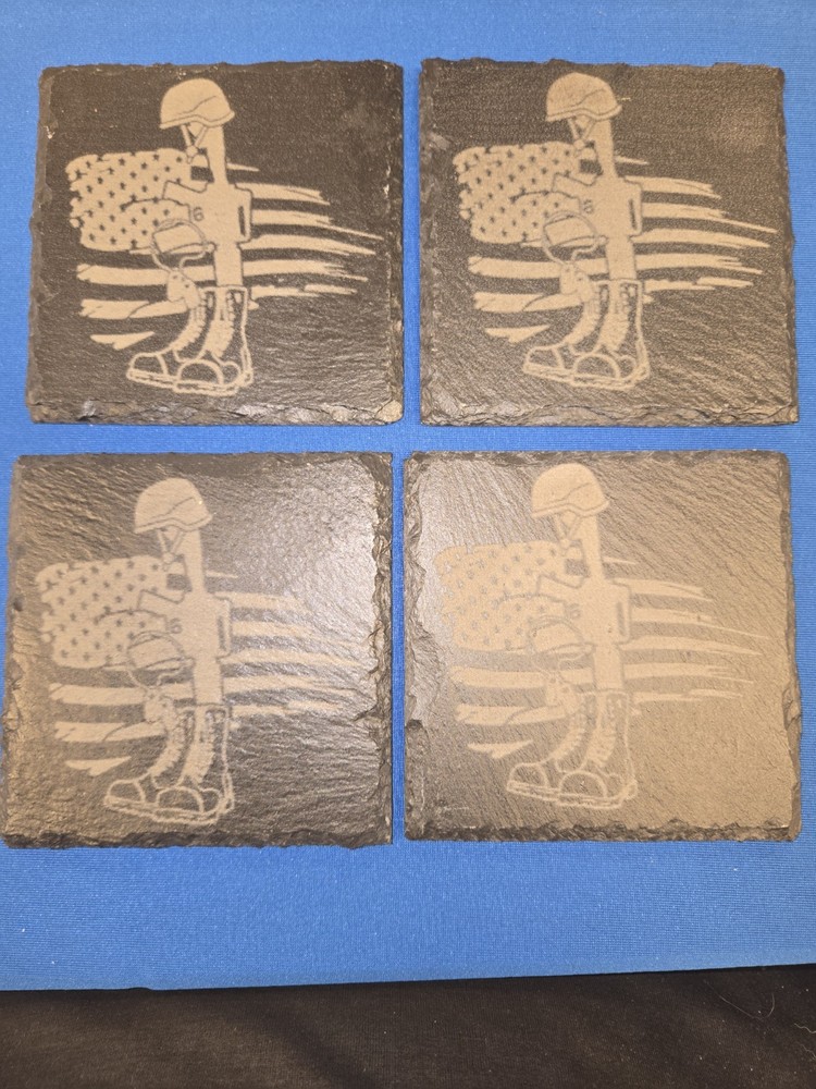 Custom Engraved Slate Coasters