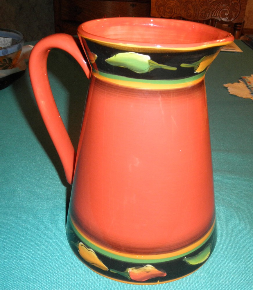 Clay Art Jalepeno Pitcher- Excellent Condition