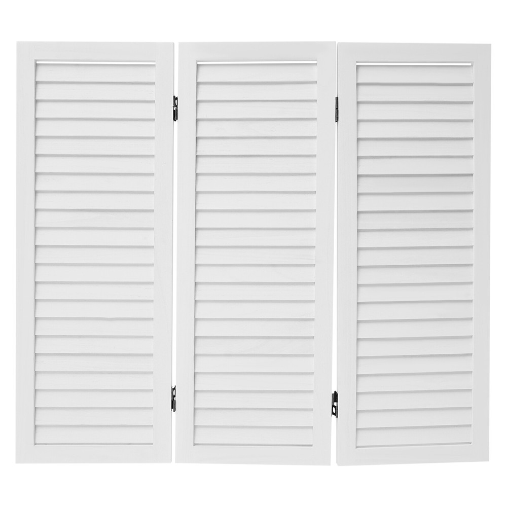 Room Divider Privacy Screen Foldable Partition Stand 3 Panel White USA