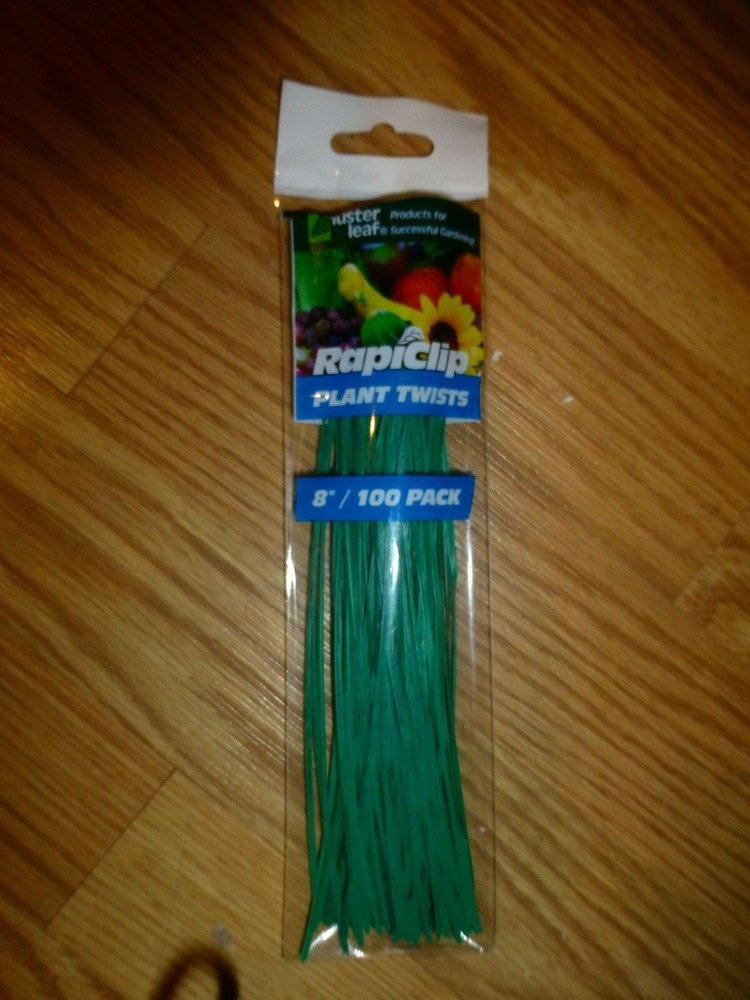 Luster Leaf Rapiclip Garden Plant Twist Tie Strips - 100 Pack848