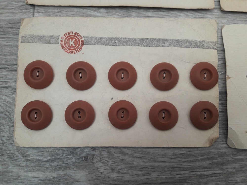 Six Sets Soviet Vintage Buttons. USSR Original