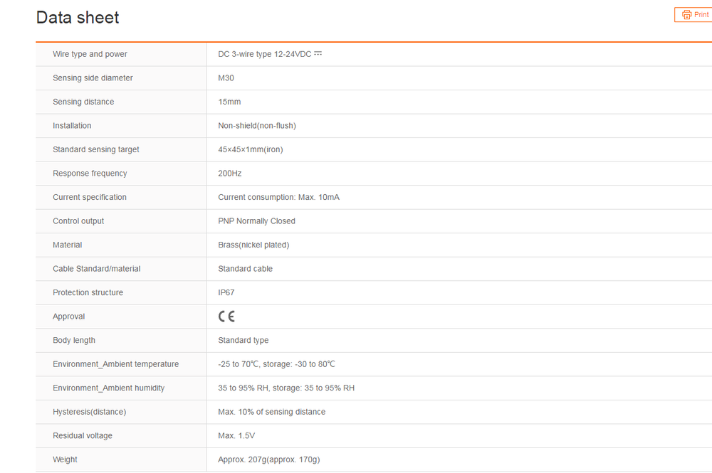 Autonics PR30-15DP2 Proximity Sensors Inductive PNP