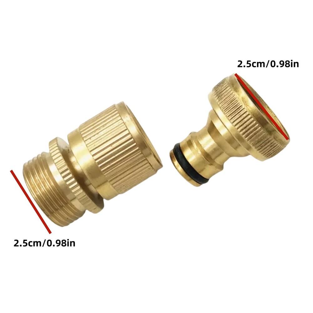 4 Pair Garden Hose Quick Connector 3/4" GHT Thread With Easy installation