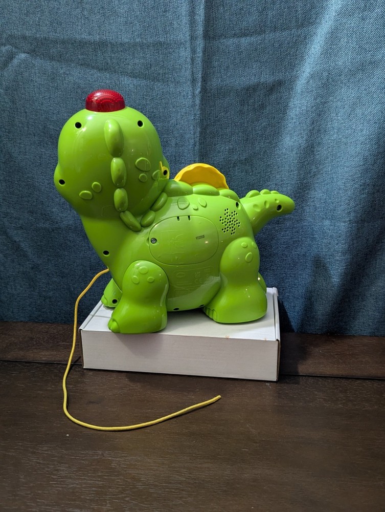VTech Chomp & Count Dino | Electronic Learning Pull Toy | Tested & Works!