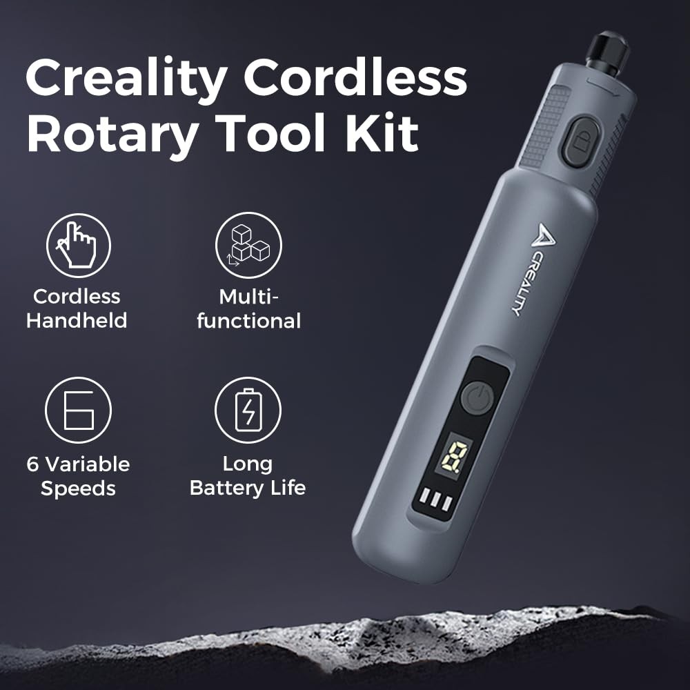 Creality Cordkess Rotary Tool, 6-Speed Mini Tool Kit with 24...