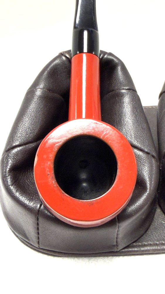 VENTURI by SUPER-TEMP Red Smooth Billiard w *Ebonite Saddle Stem (NOT Plastic)