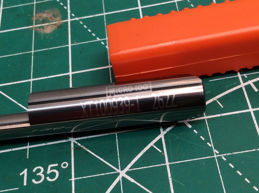 Micro 100 Solid Carbide Boring Bar XT100939-1, 1/4 Int Groove, New (738)
