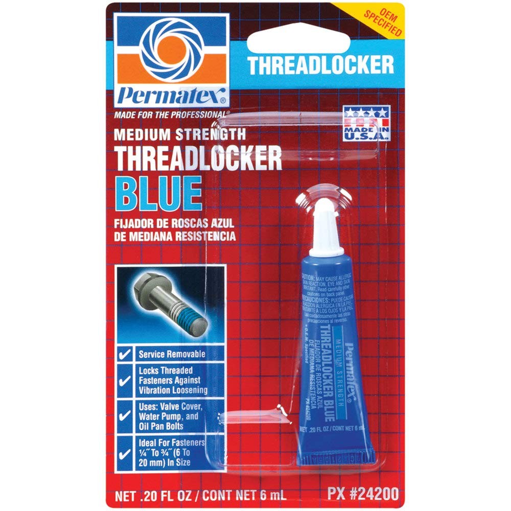 Permatex 24200 6 ml Blue Medium Strength Threadlocker