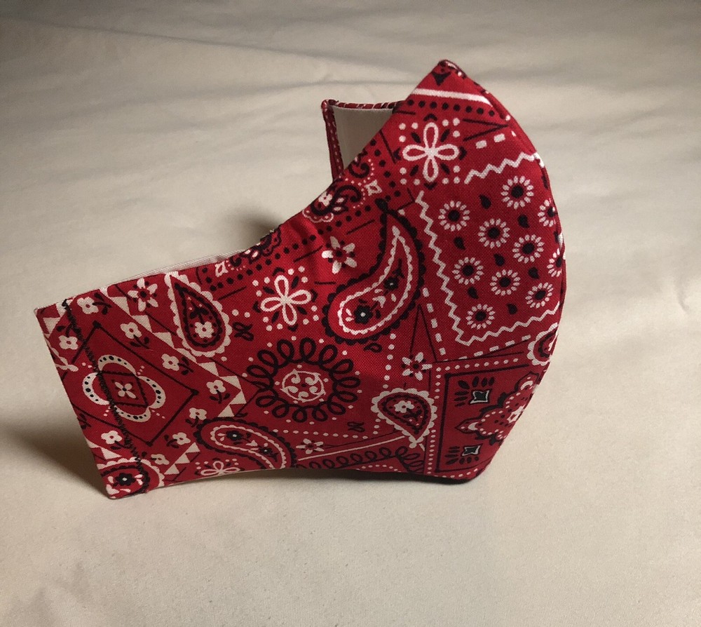 Red Bandana Cotton Face Mask