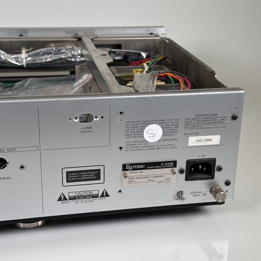 Esoteric X-03 SACD Player; Silver; AS-IS