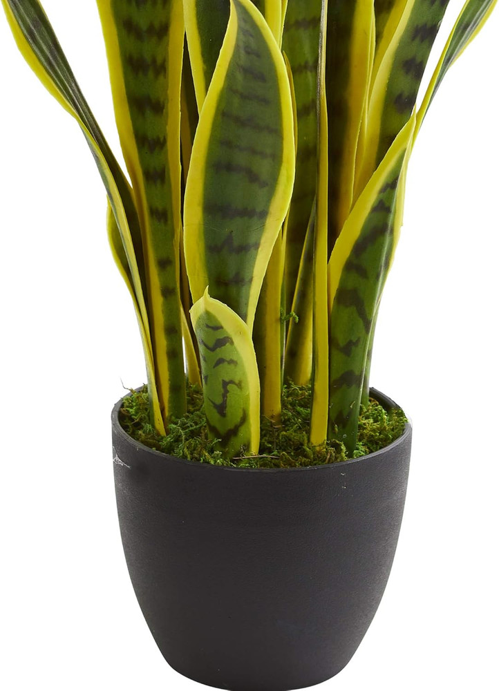26 In. Sansevieria Artificial Silk Plants, Green