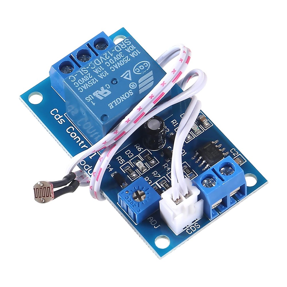 5PCS DC 12V Photoresistor Relay Module Light Sensor Automatic Control Switch 10A