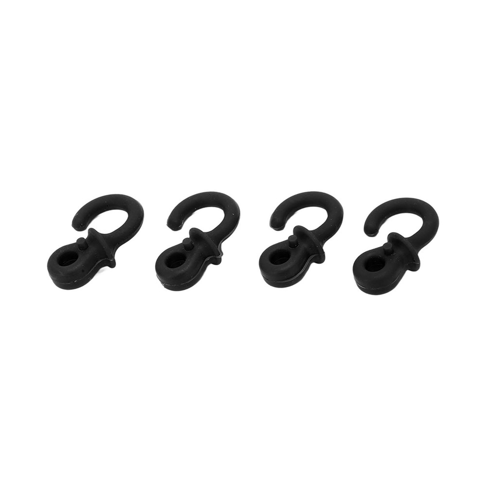 ♡ Black 4Pcs Archery Bow String Silencers Monkey Tail Compound Bow String