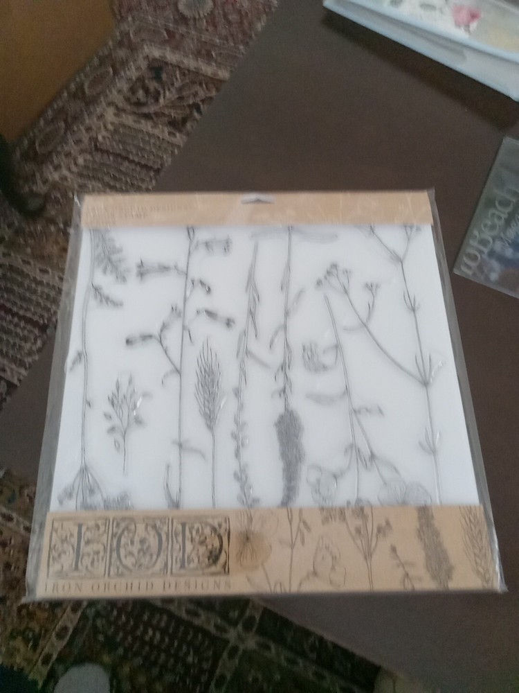 New IOD Decor  "Sprigs" Stamp