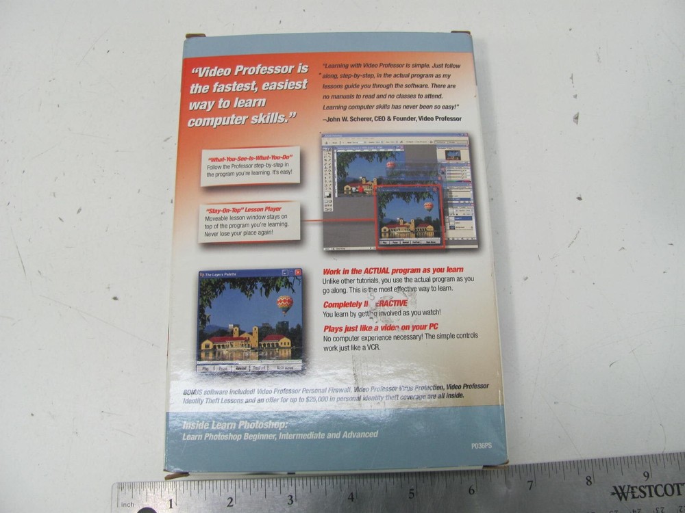 Video Professor Learn Photoshop PC Software