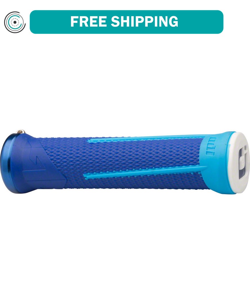 ODI AG1 Grips - Blue/Light Blue, Lock-On