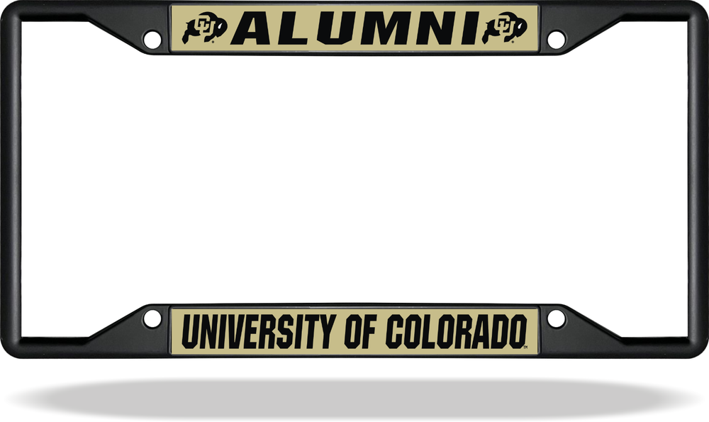 Colorado CU ALUMNI Black License Plate Frame