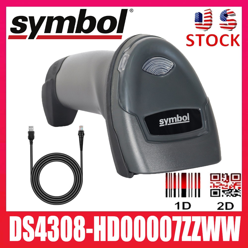 Symbol Handheld 1D/2D Imager Barcode Scanner Reader w/ USB DS4308-HD00007ZZWW