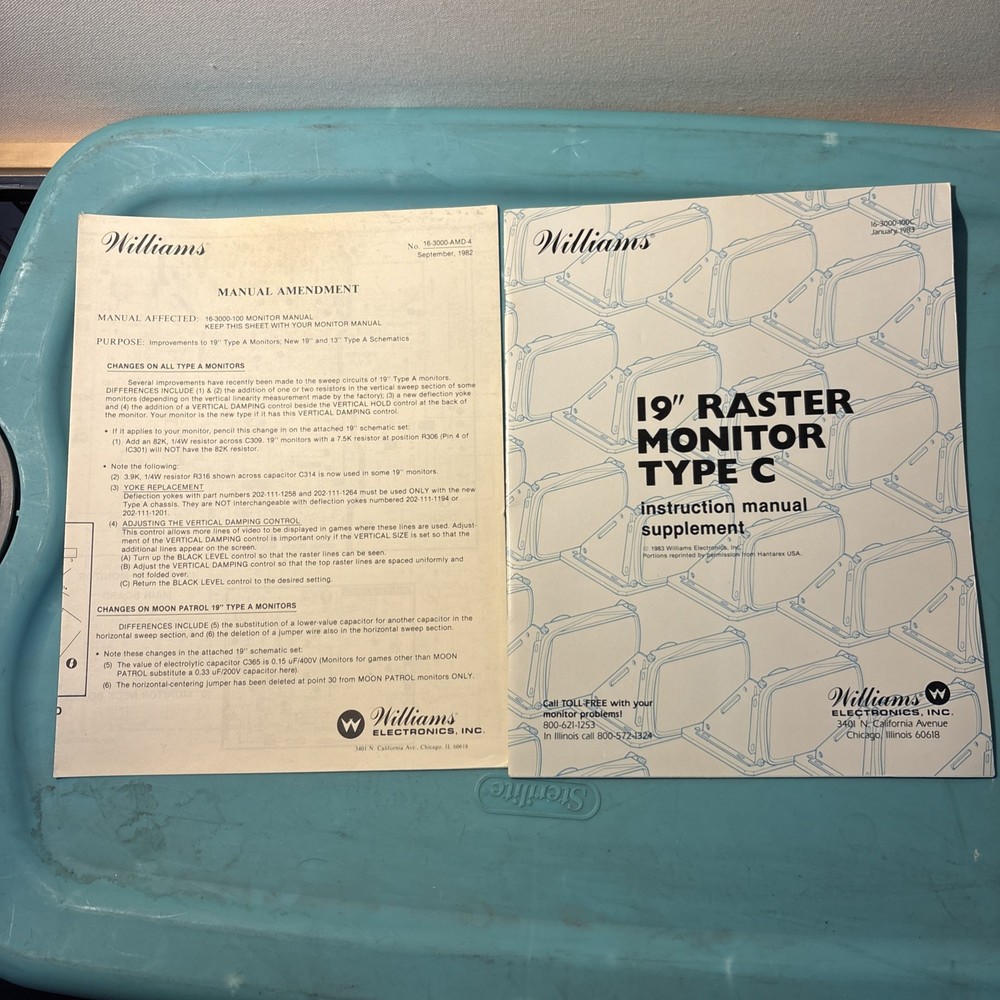 Bubbles Arcade Game Manual Set Very Nice