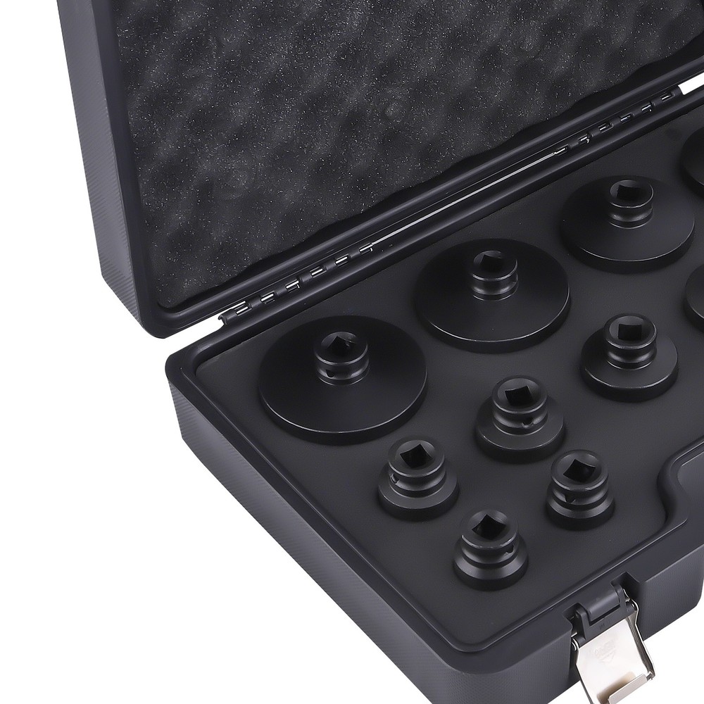 18-80mm 60mm Long Deep Grooved Locknut Socket Set 1/2" Dr. Internal Teeth Tool