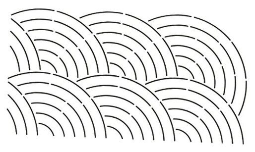 Bishops Fan Quilt Stencil