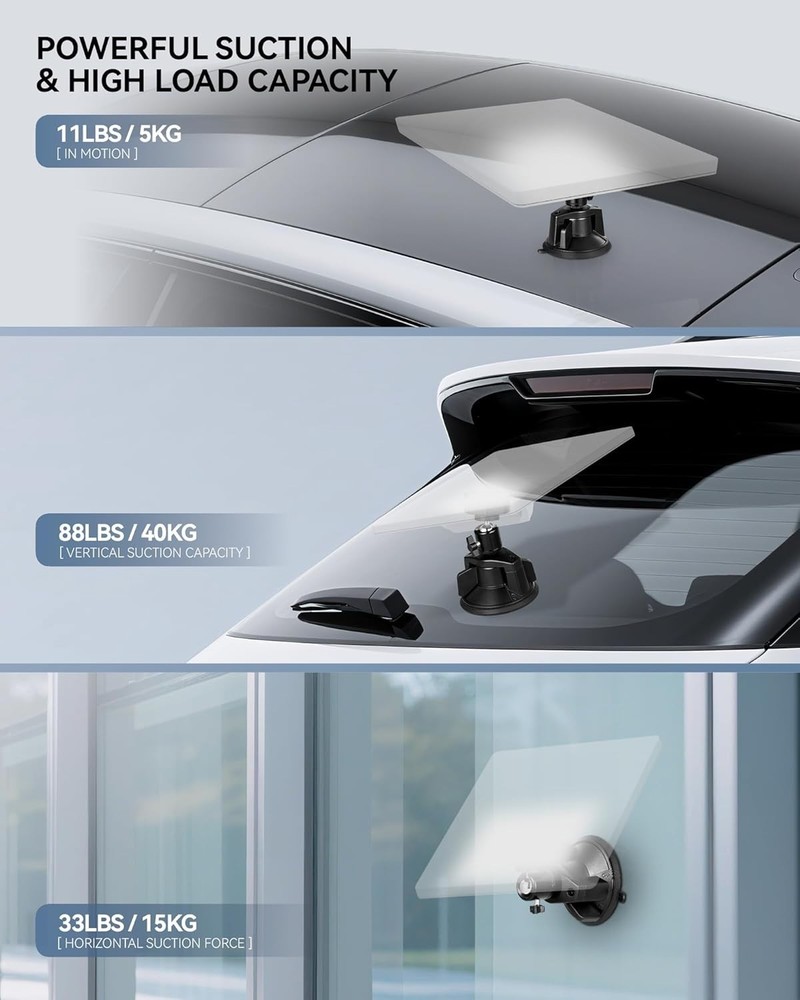3.5X Stronger Starlink Mini Mount - Versatile Suction Cup for Windows & Roofs