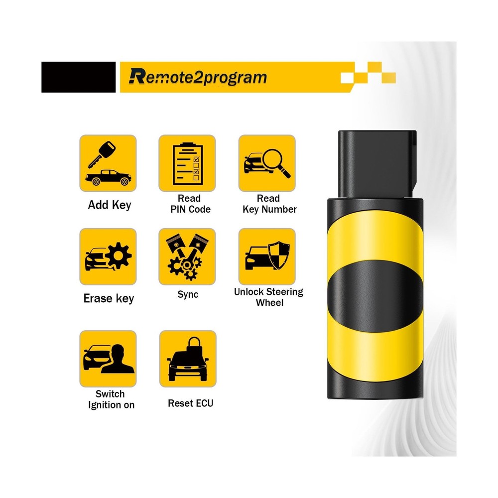 Self Programmable Car Key Fob Smart DIY Programming Remote and Keyless Entry ...