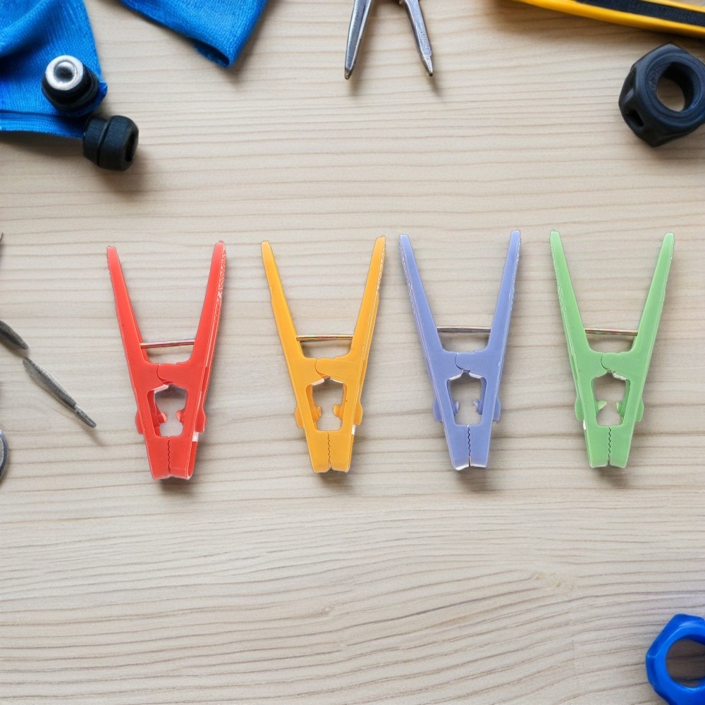 60 Pcs Clothes Pins Colored for Crafts Bright Plastic Quilt Clips