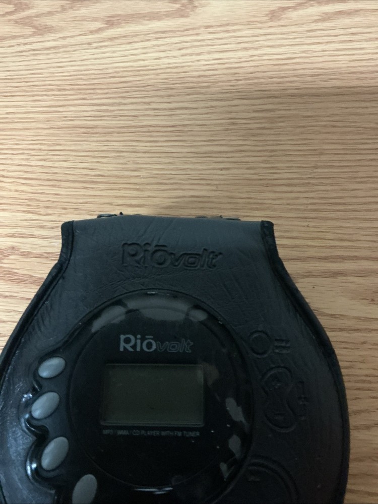 Riovolt SP250 Remote CD Player w/Leather Case READ UNTESTED