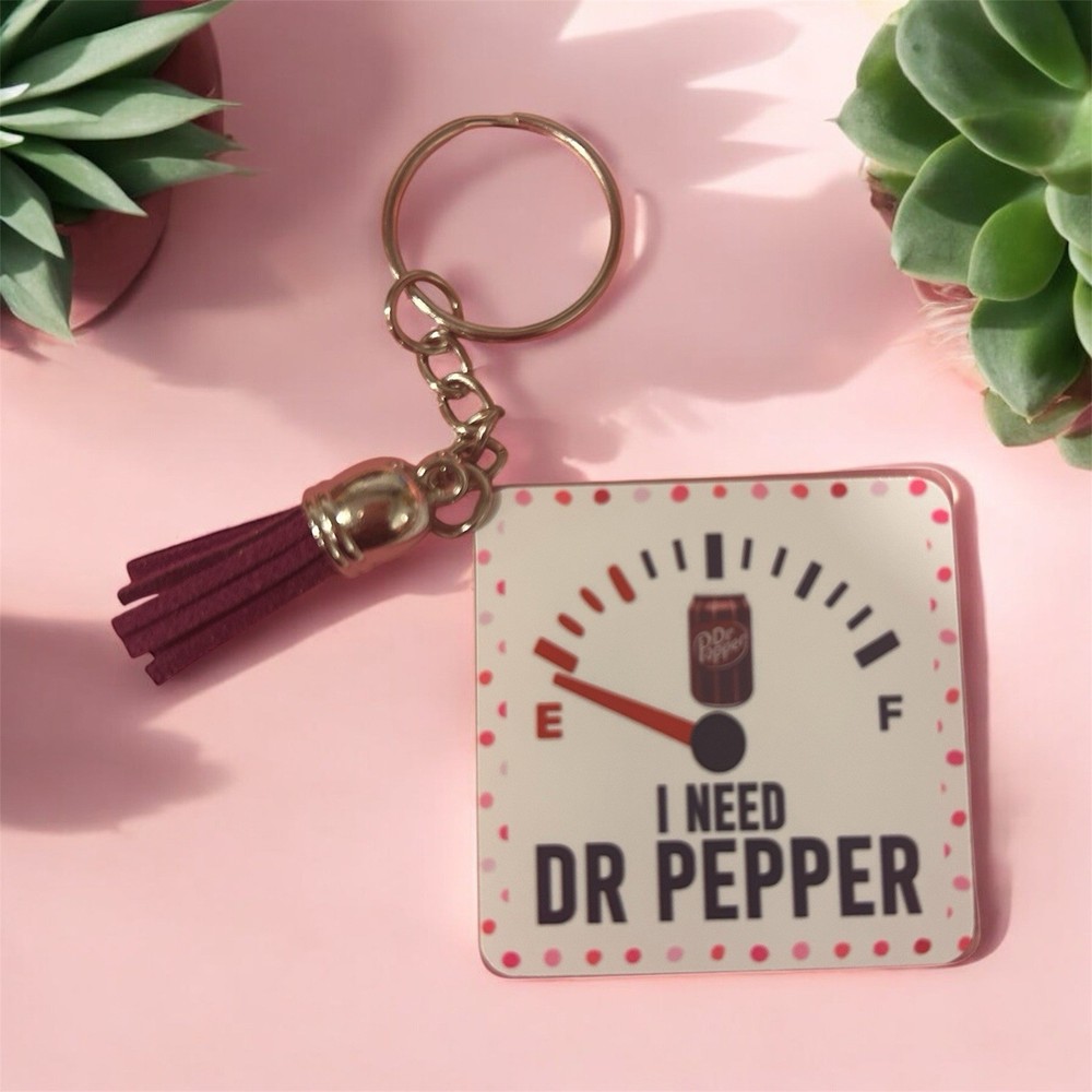 Dr Pepper Key Chain Handmade
