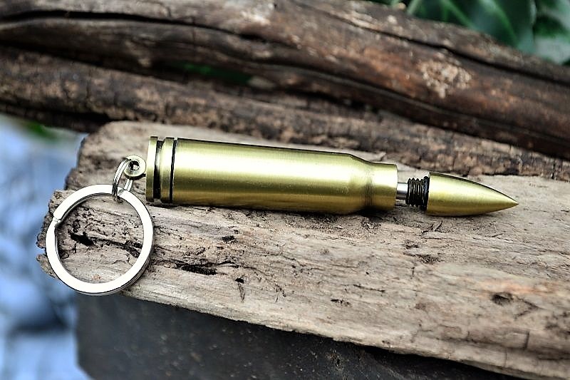 Bullet Permanent Match - Fire Starter Lighter - Camping Survival Gear Key Ring