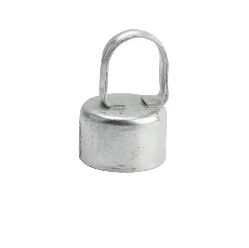 4" x 1 5/8" Heavy Top Rail Eye Top Loop Cap - Line Post Top Cap (Galvanized Stee