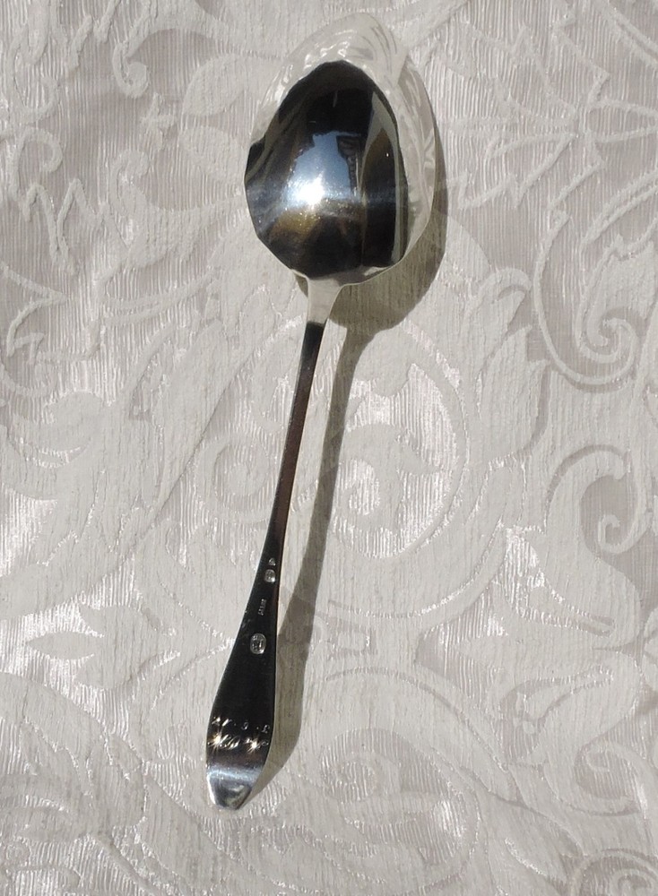 Danish Silver Arts & Crafts Serving Stuffing Spoon by E. A. C. Rose Cucchiaio